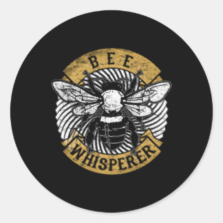 Honey Bee Whisperer Beekeeper Pollen Runder Aufkleber