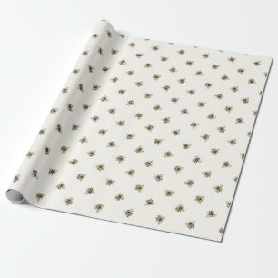 Honey Bee Wrapping Paper Geschenkpapier