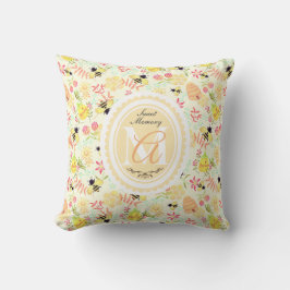 Honey Bee Yellow Kissen