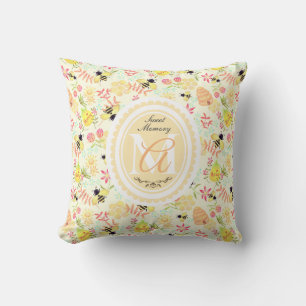 Honey Bee Yellow Kissen