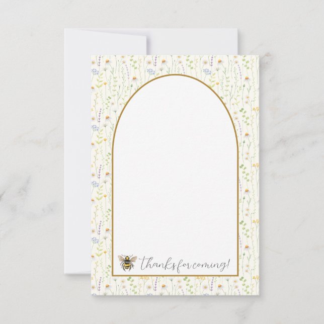 Honey Bee zum ersten Geburtstag Vielen Dank Karten (Vorderseite)