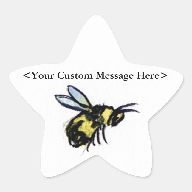 Honey Bees Customized Insect Art Sticker Bug Decal (Vorderseite)
