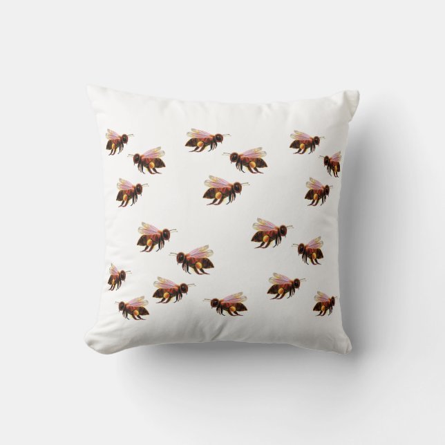 Honey Bees Flying Kissen (Vorderseite)