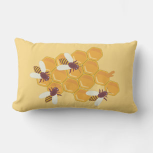 Honey Bees & Honey Lendenkissen