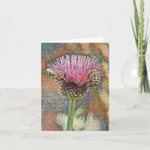 Honey Bees Mosaic Artwork Petite carte de voeux