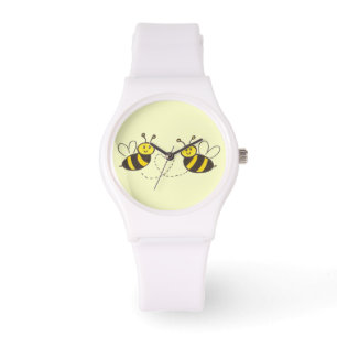 Honey Bees with Heart Sporty Armbanduhr