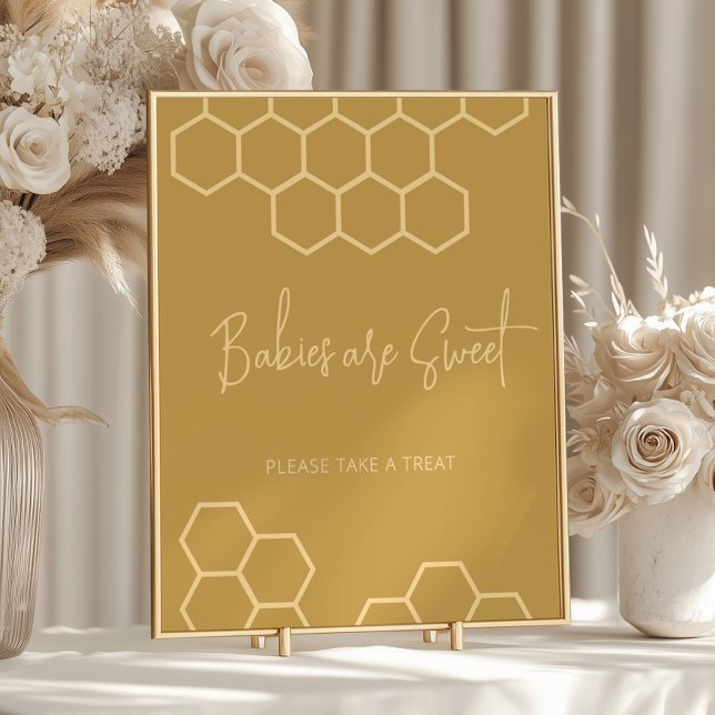 Honey Beige Baby Dusche Babys sind Sweet Dessert Poster (Von Creator hochgeladen)