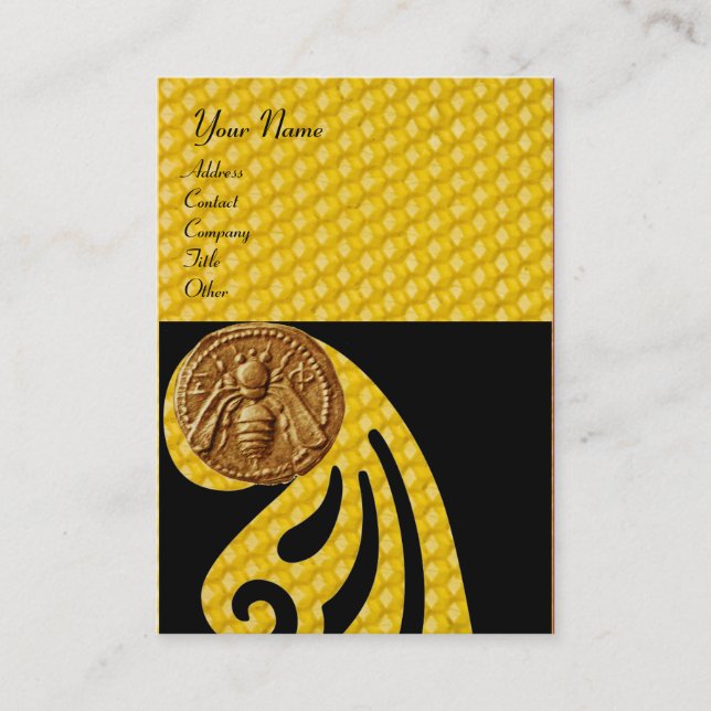 HONEY BEY ,BEEKEEPER APIARIST VISITENKARTE (Vorderseite)