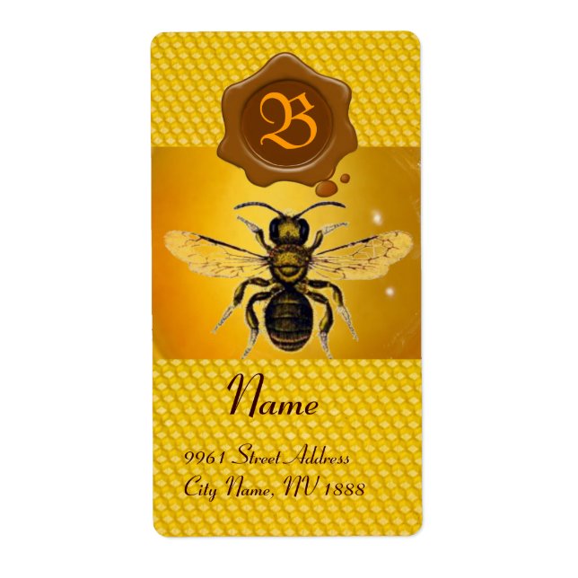 HONEY BIE, BEEKEEPER, BROWN WAX SIEGEL MONOGRAM (Vorne)