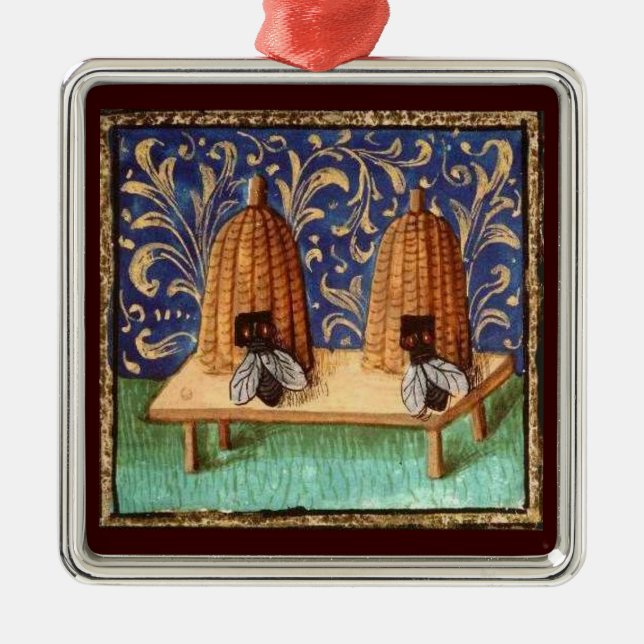 HONEY BIE, BEEKEPER BEEKEEPING APIARIST ORNAMENT AUS METALL (Vorne)