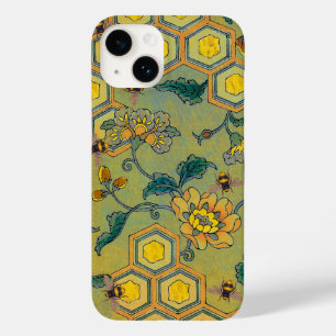 HONEY BIES, BEENEN, FRÜHSTÜCKE BLUMEN Grün Gelb Case-Mate iPhone 14 Hülle