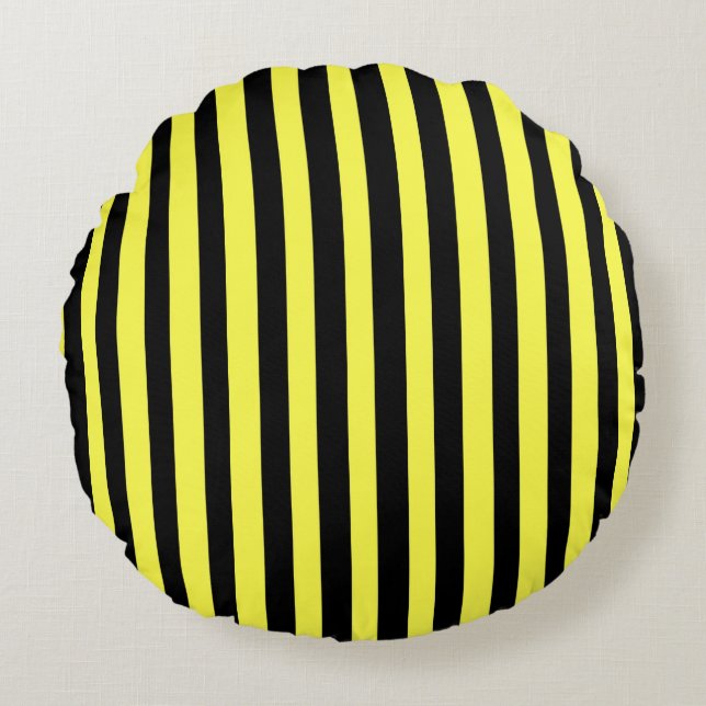 Honey Black Rundes Kissen (Vorderseite)