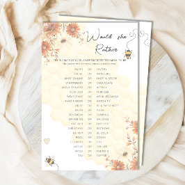 Honey Boho Wildblume Babydusche würde sie eher