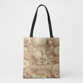 Honey Bonny Baby Cute Bear & Bunny Tote Bag Tasche