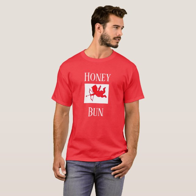 Honey Bun Valentine's Day Men's Holiday Geschenk T-Shirt (Vorne ganz)