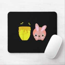 Honey Bunny Niedlich & Funny Rabbit Tierliebhaber Mousepad