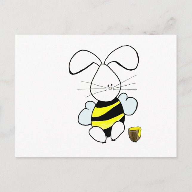 Honey Bunny Postcard Postkarte (Vorderseite)