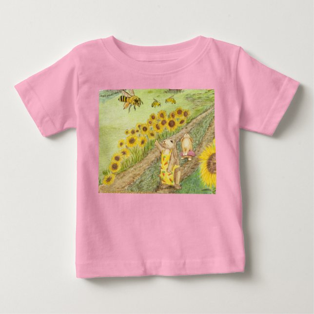 Honey Bunny trifft die Honigbienen Baby T-shirt (Vorderseite)