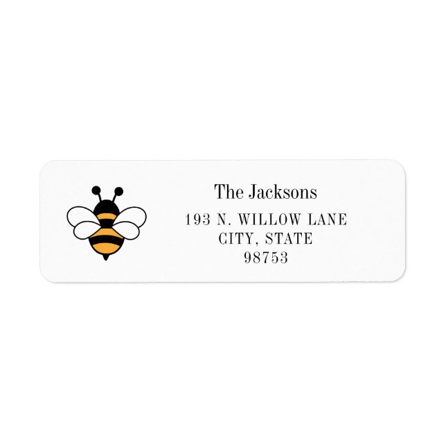 Honey Business Return Address Label (Vorne)