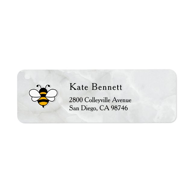 Honey Business  Return Address Label (Vorne)