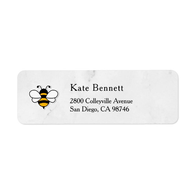 Honey Business  Return Address Label (Vorne)