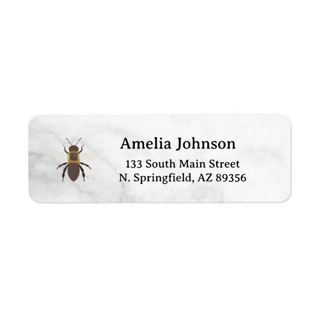 Honey Business  Return Address Label (Vorne)