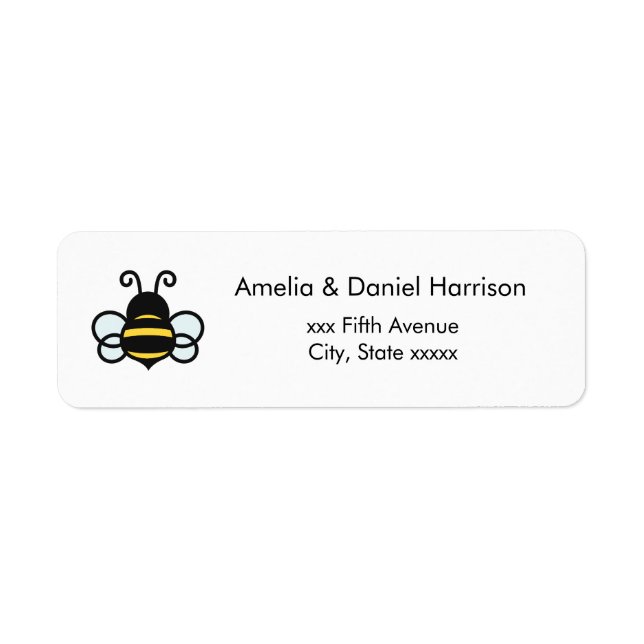 Honey Business Return Address Label (Vorne)