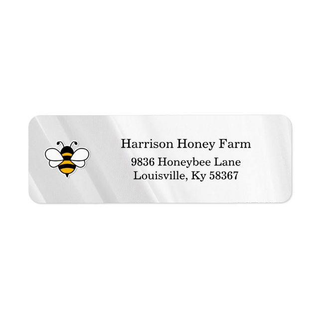 Honey Business Return Address Label (Vorne)
