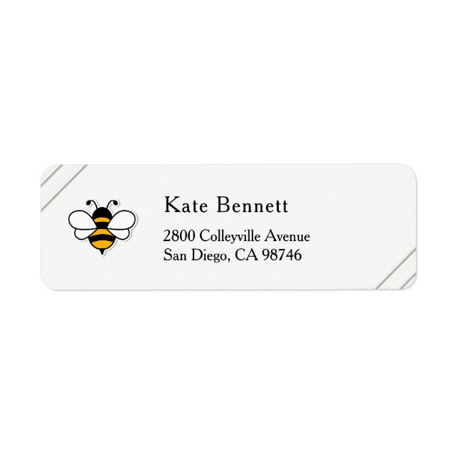 Honey Business  Return Address Label (Vorne)