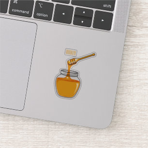 Honey Cartoon Illustration Aufkleber