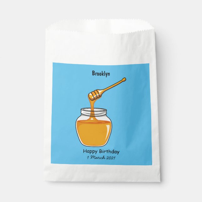 Honey Cartoon Illustration Geschenktütchen (Vorderseite)