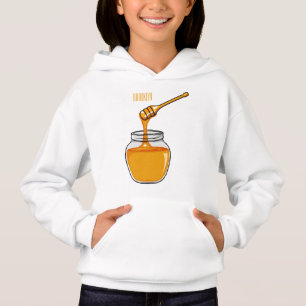 Honey Cartoon Illustration Hoodie