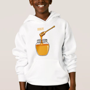 Honey Cartoon Illustration Hoodie