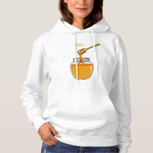 Honey Cartoon Illustration Hoodie