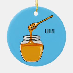 Honey Cartoon Illustration Keramik Ornament