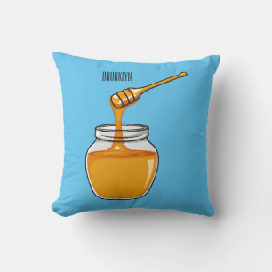 Honey Cartoon Illustration Kissen
