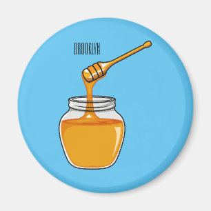 Honey Cartoon Illustration Magnet