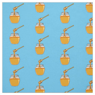 Honey Cartoon Illustration Stoff