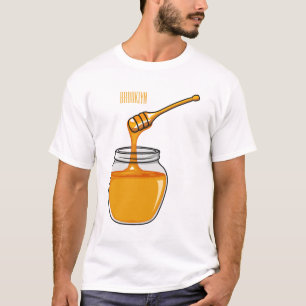 Honey Cartoon Illustration T-Shirt