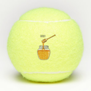 Honey Cartoon Illustration Tennisbälle
