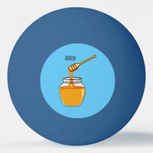 Honey Cartoon Illustration Tischtennisball
