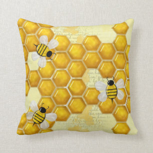 Honey Comb 3D Whimsey Kissen
