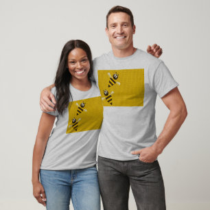 Honey Comb Yellow Gold Bees Art T-Shirt