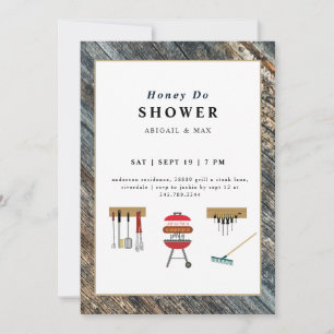 Honey Do BBQ Paare Hochzeitsshower  Einladung