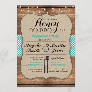 Honey Do GRILLEN Engagement Party I Do Paare laden Einladung