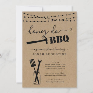 Honey Do GRILLEN Groom's Shower Einladung