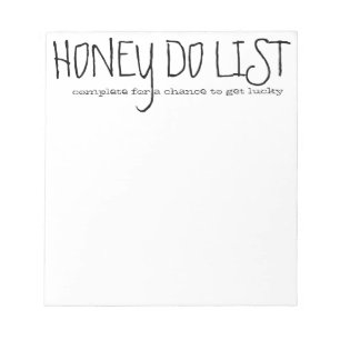 Honey Do List Notepad Notizblock
