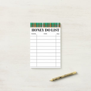 Honey-Do-Liste für Heim- und Familientätigkeiten G Post-it Klebezettel
