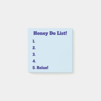 Honey-Do-Liste Haftnotizen Post-it Klebezettel
