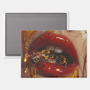 Honey Drip Beauty – Sinnliche goldene Porträts von Magnet